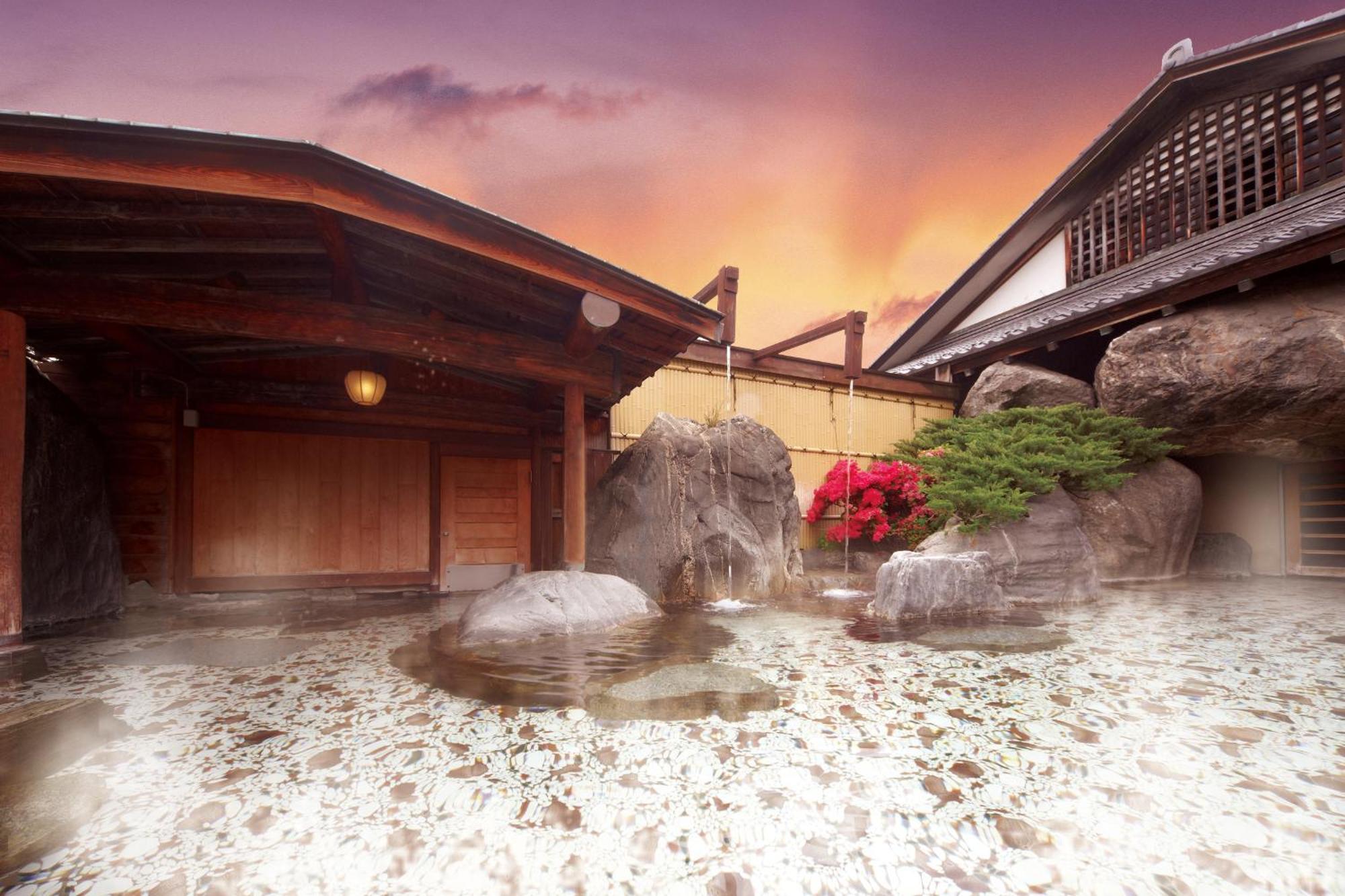 Hotel Beautiful Japanese Garden Kagetsu Fuefuki Exterior foto